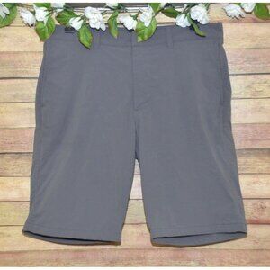 J.Crew Re-Imagined Stretch Mens Chino Shorts Size 32 Gray Flat Front Preppy Summ